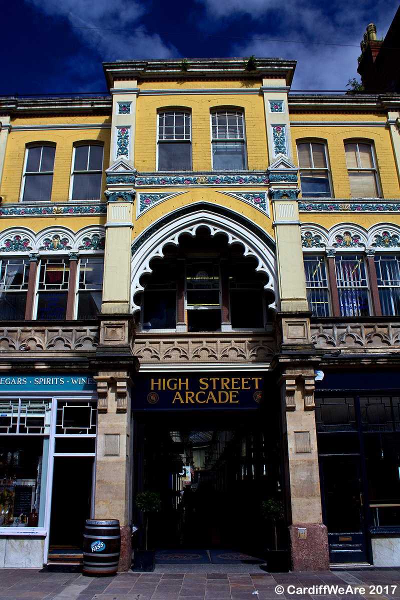 Beautiful shopping arcades in Cardiff